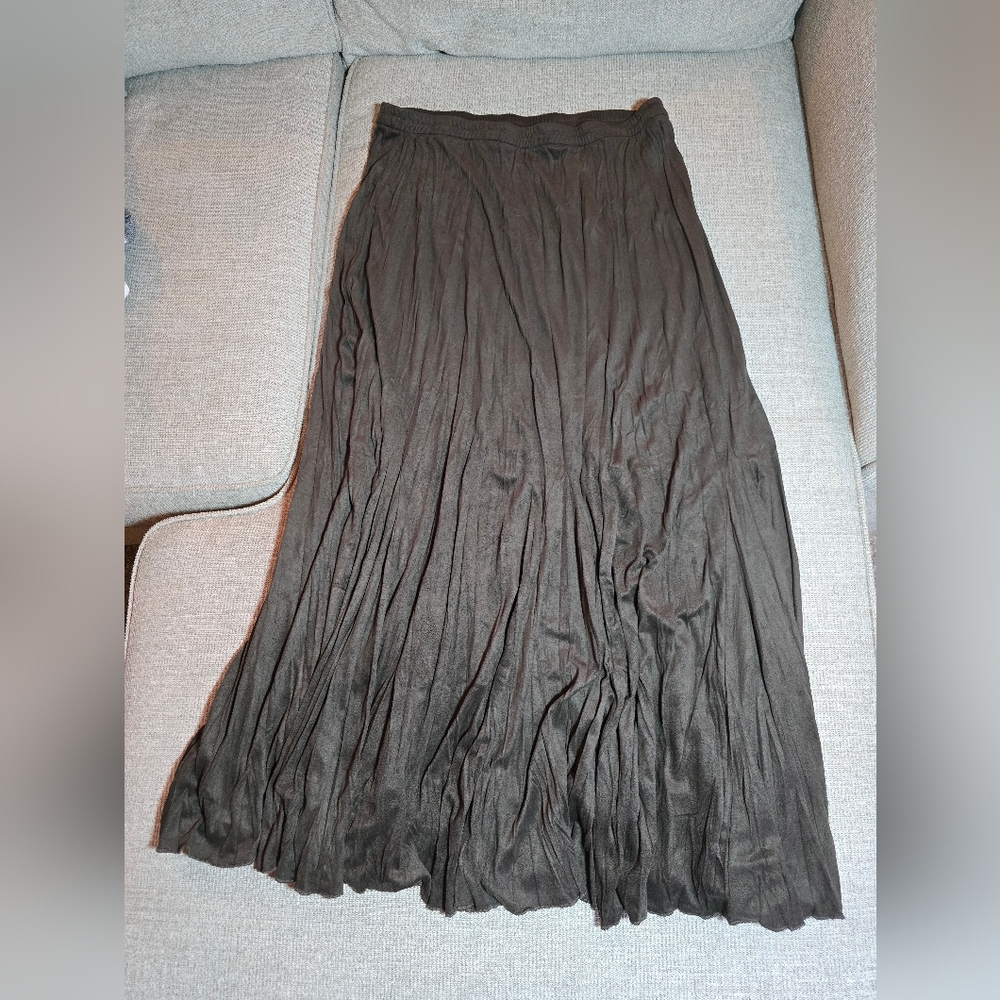 Soft Surroundings Elegant Cocoa BROWN Women's Skirt Medium EUC